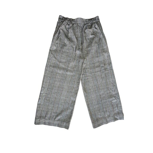 Madewell Huston High Rise Wide Leg Trousers Plaid  Size XS - Picture 4 of 8
